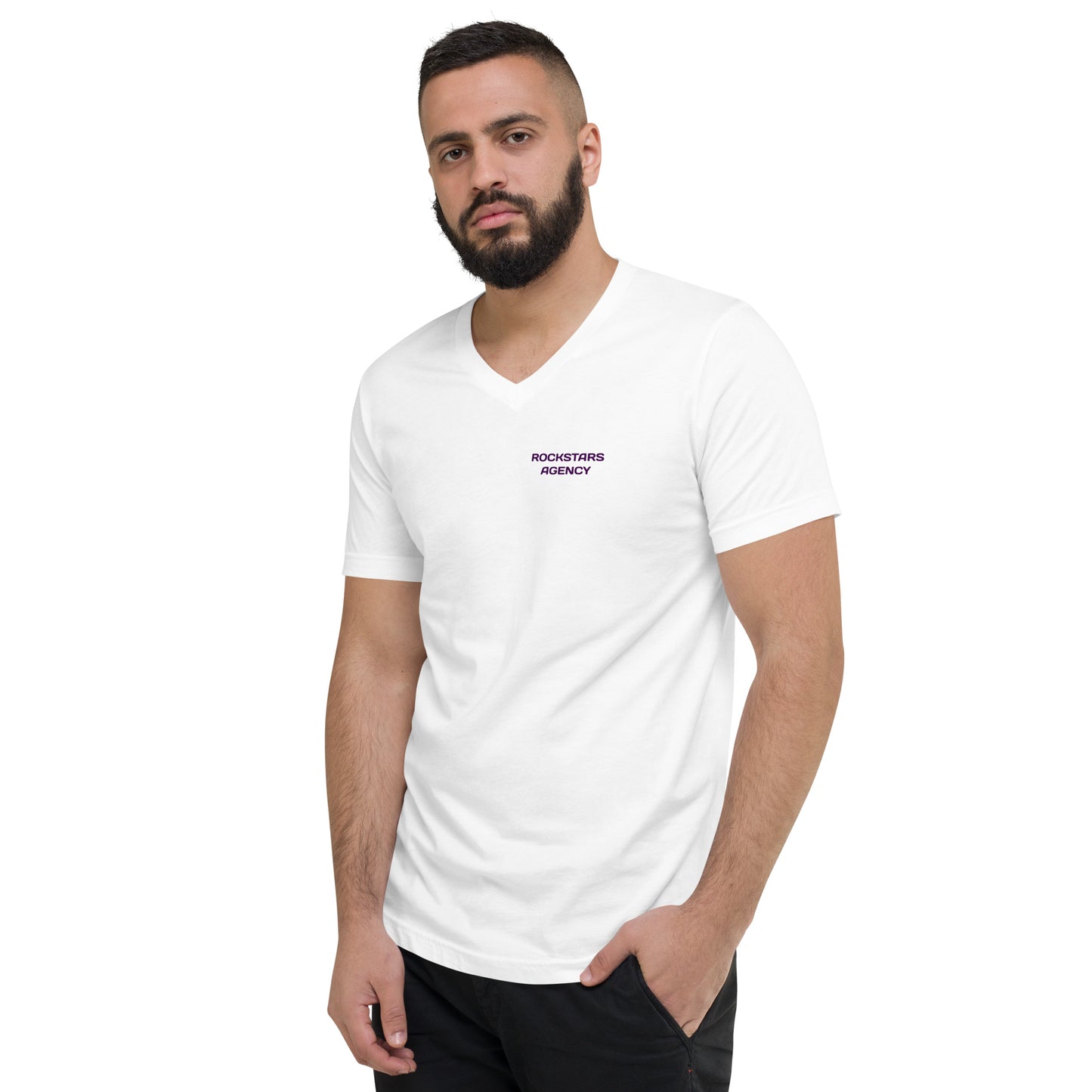 Unisex Short Sleeve V-Neck T-Shirt